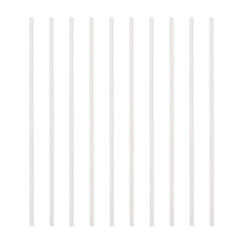TAMOSH 10 varillas reutilizables para colgar de 10 x 0,35 cm, varillas de combustión para colgar en el horno, herramientas de cerámica para fuego, color blanco