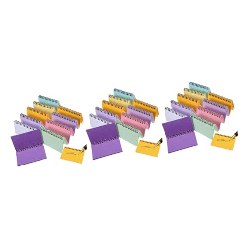 Cartes de colorées pour notes fiches apprentissage à spirale cahier petit format à lignes