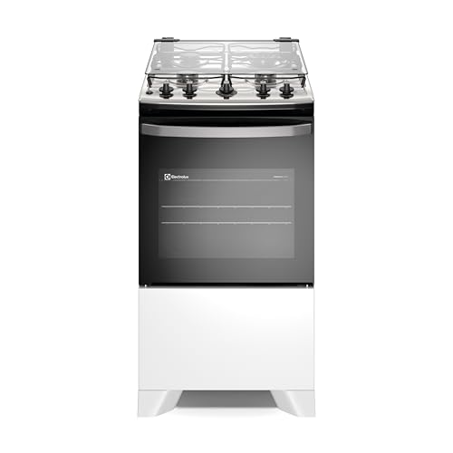 Electrolux Fogão 4 bocas Electrolux Efficient Branco Mesa Inox, PerfectCook e VaporBake® (FE4IW) Bivolt