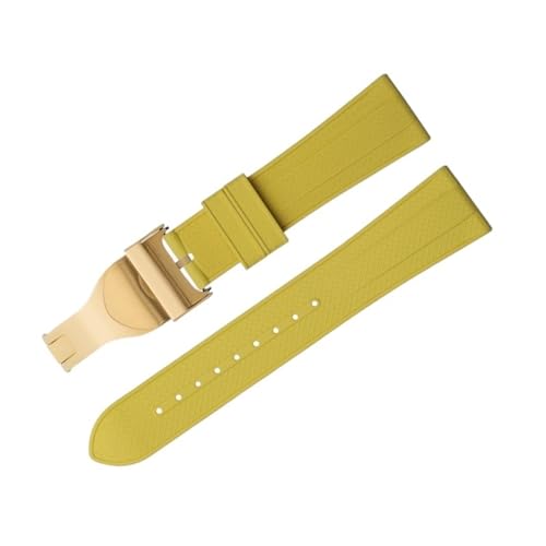 Boucle pliante m79360 bracelet caoutchouc fluoré 22mm montre