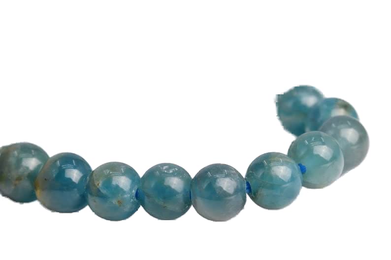 Apatite Bleue perles rondes lisses fil de 13 pouces pour remplacer vos composants ternes