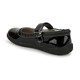 See Kai Run Jane II - Mary Jane Shoes Special Occasion Shoe for Girls - Black Patent, 8