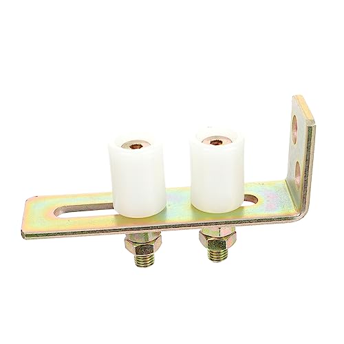 LALAFINA Rotella Guida Per Cancello Scorrevole Con Doppia Rotella in Nylon Resistente e Staffa in Facile Manutenzione Per Porte Di Giardino e Recinzioni