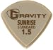 Gravity Picks Gold Sunrise - Standard Size, 1.5 Millimeters