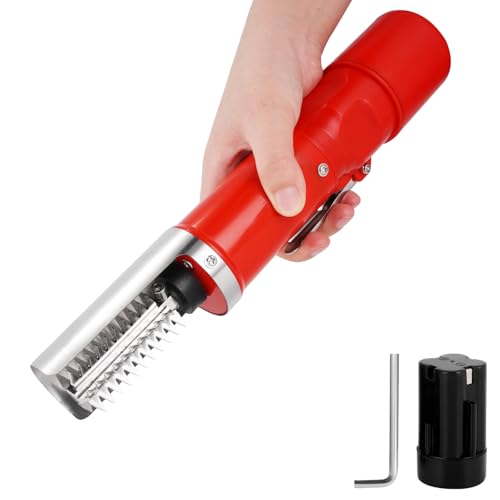 MXBAOHENG Escalador de Pescado Eléctrico Raspador de Escamas de Pescado Limpiador Removedor para Escalar Peces (Rojo...