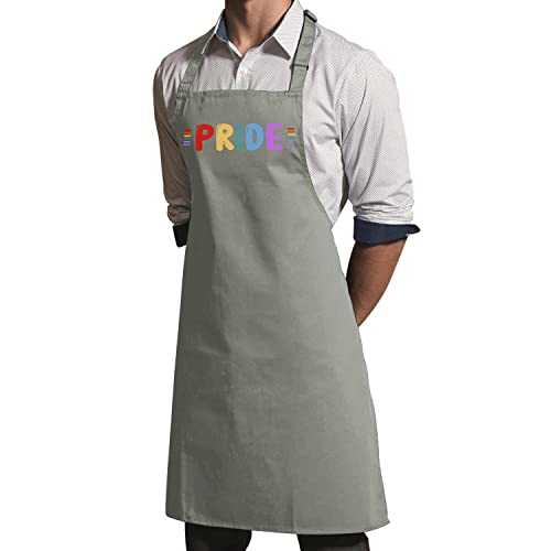 Tablier cuisine gay lesbien multicolore réglable avec poche lavable