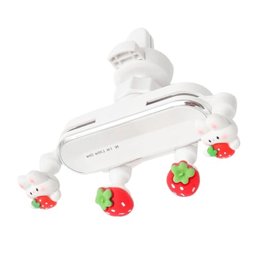 Supporto per telefono cellulare con clip per bocchetta di ventilazione per da auto a forma di coniglietto in stile cartone animato per una guida sicura design con struttura a gravità