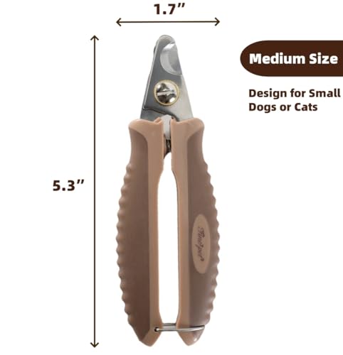 Image of Dog Nail Clippers for Medium or Large Dogs Pet Nail Trimmers Pet Grooming Clippers with Safety Guard to Avoid Over Cutting M