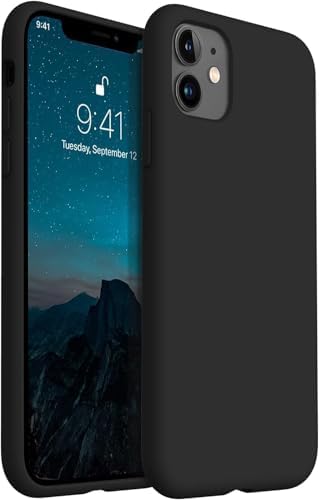 iPhone 11 İle Uyumlu Lansman Kılıf İnce Sıvı Silikon 3 Katmanlı Tam Kaplamalı Yumuşak Jel Kauçuk Telefon Kılıfı (siyah) - Görsel 2
