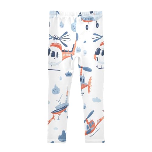 Bolaz Toddler Girls Leggings Printed Yoga Pants Leggings Airplane Cloud for Kids2