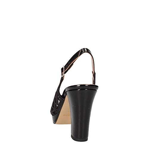 Valleverde Sandalo Donna 45552 in Tessuto Black