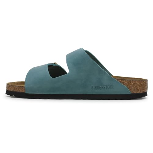 Image of Birkenstock Arizona Birko-flor Softfootbed, Unisex Adults' Mules, Biscay Bay, 6 UK Narrow