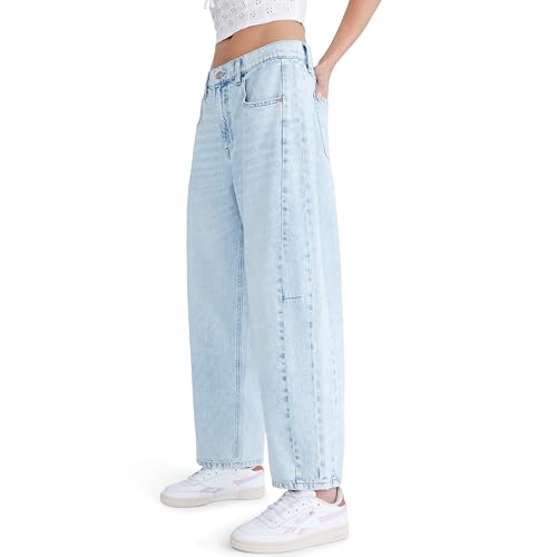 AEROPOSTALE Women's Mid-Rise Barrel Leg Jean3