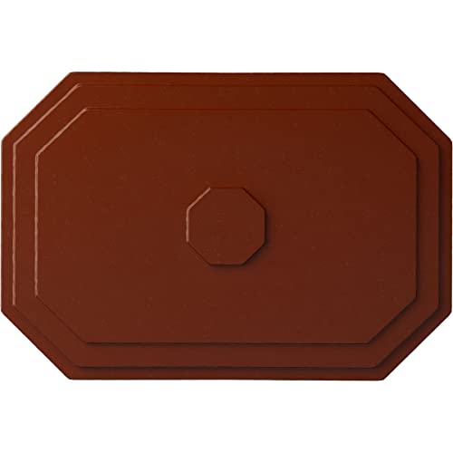 Image of Ekena Millwork CM25FEFIF 25 1 /4 inchW X 17 1 /4 inchH X 1 3 /4 inchP Felix Ceiling Medallion, FireBrick