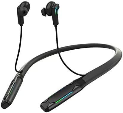 PECUWE Bluetooth Neckband Headphones Wireless Sport Bluetooth Wireless Earbuds 20Hours Playtime Stereo Sound Ear Buds USB C Fast Charging RGB Light