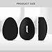 BEZOX Nano Glass Foot Pumice Stone Callus Remover with Cover – Gentle Glass Foot File Scraper, Effective Feet Scrubber for Dead Skin, and Portable Pedi Egg Foot Care Tool - Black