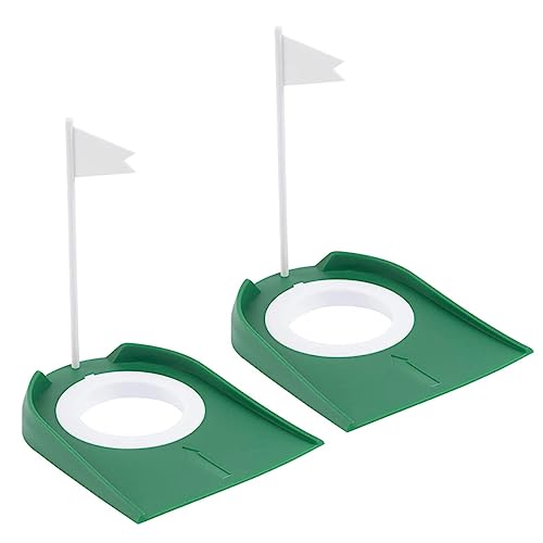 FOYTOKI Golf Cup Put Training Hole Practice Putting Cup Set Indoor Golf Training Aid Portable Compact