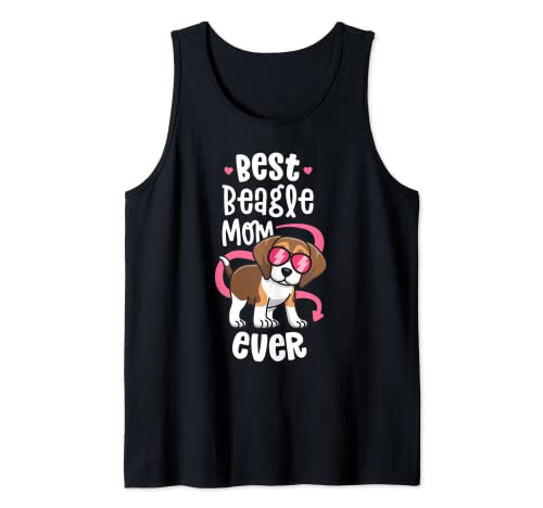Best Beagle Mom Shirts Women Love My Beagle Lover Gifts Camiseta sin Mangas