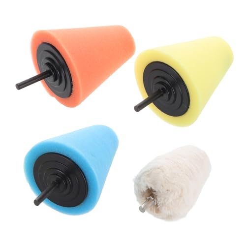 MUCKLILY Automotive Buffing Wheel Set Compatible Car Wheel Hub Buffing Kit for Clay Bars Detailing