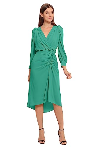 Image of Maggy London Women's Maggy London Women's Dresses Long Sleeve Catalina Crepe Dress Workwear Event Guest of Wedding