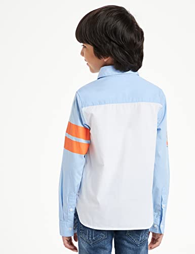 Image of Amazon Brand - Jam & Honey Boy's Regular Shirt (JH-BST-SH-22 White 1 11-12 Years)