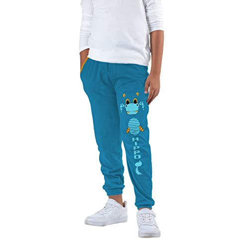 Image of KYDA KIDS Boy's Regular Fit Mid Rise 100% Cotton Track Pant - (Pack of 2)