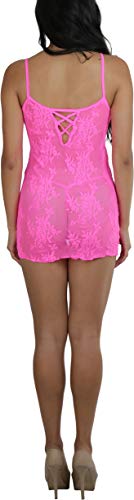 Image of ToBeInStyle Women's Stretch See Through Fishnet Novelty Mini Rave Party Dress