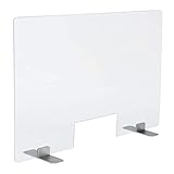 MODERNES DESIGN: Dieses transparente Plexiglas ist kaum wahrnehmbar, wenn es auf eine Theke oder Verkaufstisch gestellt wird. Die modernen und stilvollen Füße sind in unterschiedlichen Materialien und Farben verfügbar. Die Produkte sind mit der Marke PlexiDirect markiert.