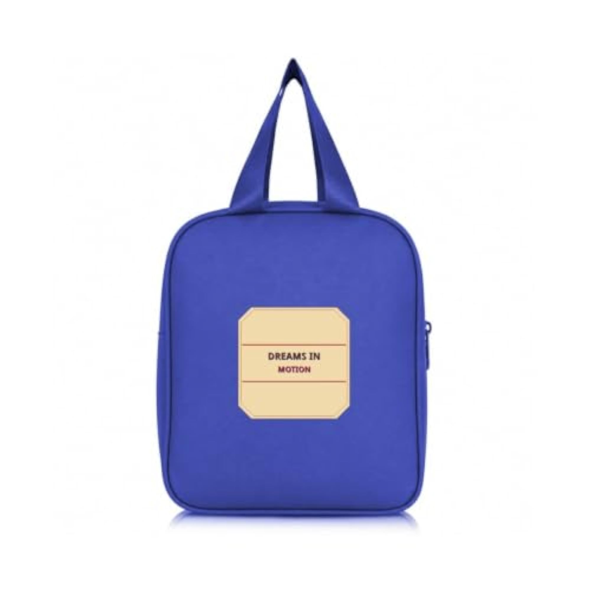 Reusable Lunch Bag with Front Pocket and Zipper Closure