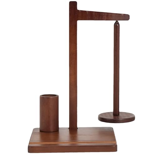 Soporte para bobinas de , soporte para bobinas de de madera, con base magnética y soporte para teléfono móvil para adultos, mujeres, principiantes, profesionales, personas mayores