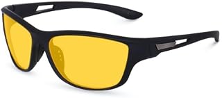 Imperial Club Driving Glasses, Yellow Lens, Black Sports Frame, UV Protection, Soft Nose Pad, Unisex (as09) Price In India