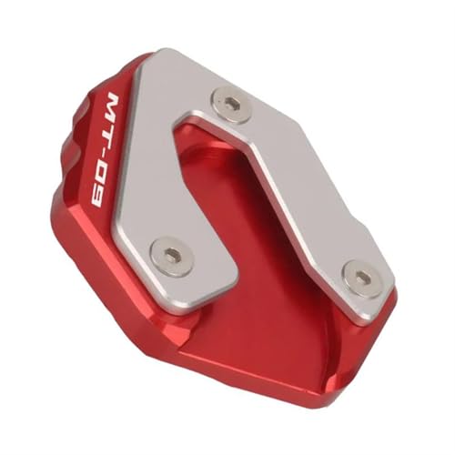 Extension de béquille latérale moto pour Yamaha MT09 2014-2020 en aluminium rouge