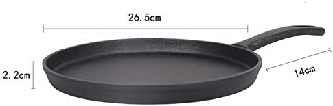 26cm Thickened Cast Iron Non-Stick Frying Pan Layer-Cake Cake Pancake Crepe Maker Flat Pan Griddle Breakfast Omelet Pans