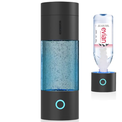 H2Wellness ® Pro - Black Edition | Molecular Hydrogen Water Bottle 4000 PPB, 240ml Portable Hydrogen Water Maker, Hydrogen Water Generator