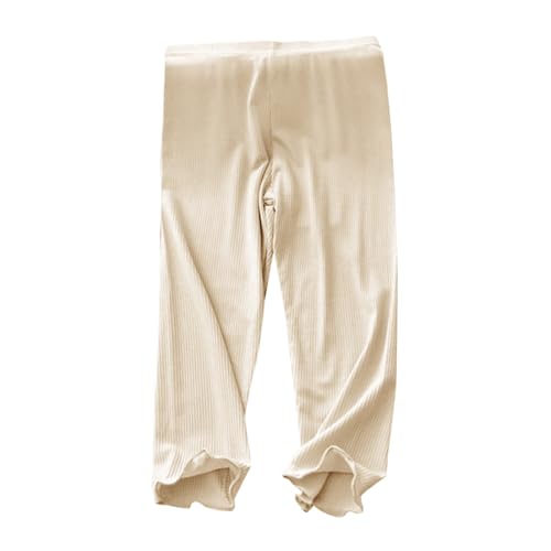 Girls Capri Leggings 3/4 Pants Toddler Girl Basic Solid Summer Leggings Kids Dance Pants for School