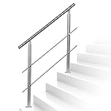 【Einstellbarer Winkel】 Das Geländer kann horizontal und schräg installiert werden, der Winkel des Handlaufs kann bis zu einem gewissen Grad geändert werden. Es gibt viele Einsatzmöglichkeiten. Mehr als 25 Modelle stehen zur Auswahl.