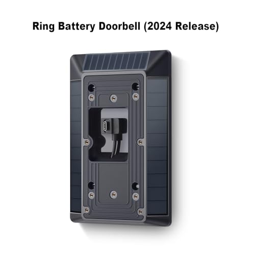 Evita baterías agotadas en timbre Ring con panel solar Fansoun USB-C continuo 4