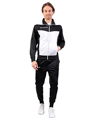 GIVOVA TUTA VISA TRIACETATO 4S BIANCO/NERO Tg. L