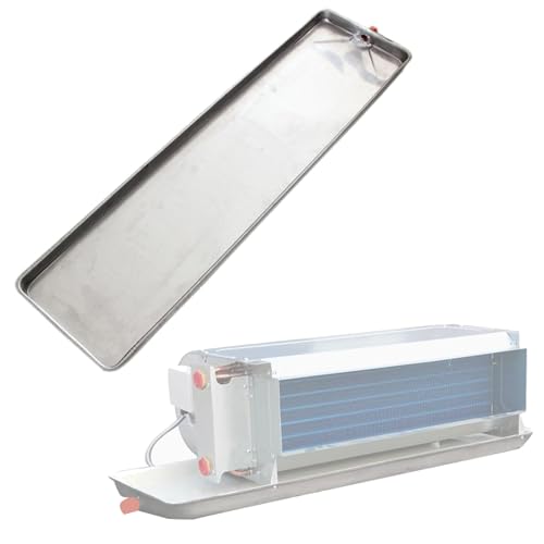 Bac à condensats en acier inoxydable 81x23cm avec tuyau de drainage pour climatisation