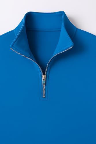 Image of Mack Jonney Men's Fleece Half-Zip High Neck Sweatshirt | Warm & Stylish Winter Wear -M4563