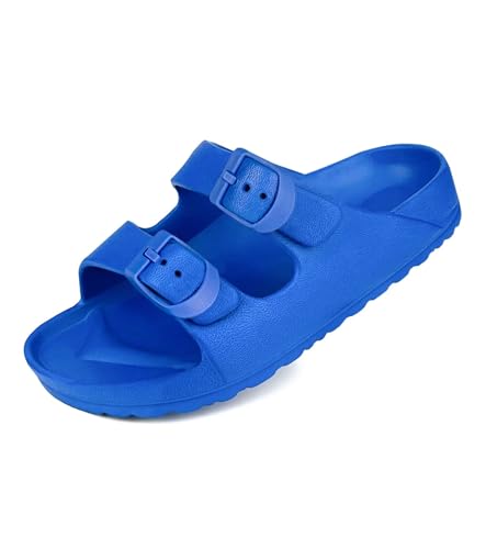 Image of Kids Slides Sandals Double Buckle Adjustable Boys Girls