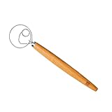 King Arthur Baking Company Baker’s Dough Whisk, Single-Loop, 18/8 Stainless Steel and Beechwood
