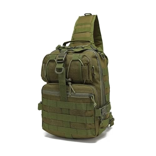 Sac de poitrine tactique imperméable Oxford idéal pour randonnée et moto