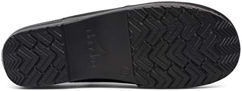 Dansko Frankie Classic Stapled Clog in Ankle Boot Style - Anti-Fatigue Rocker bottom promotes Forward Foot Motion - Premium Leather Uppers for Long-Lasting Wear Black 10.5-11 M US | Image 2