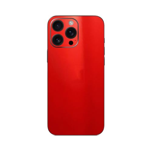 Autocollant iPhone 16 Pro Max pour éviter les rayures avec un style dragon brillant rouge
