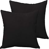 tkone クッションカバー リネンっぽい 45×45cm 2枚セット 無地 枕カバー ソファ背当て モダン シンプル 座布団カバー 枕パッド 