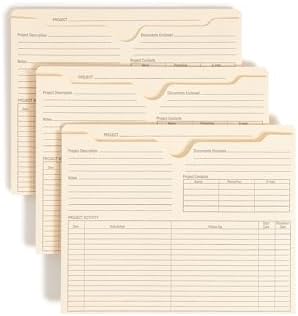 Amazon.com: Smead Project File Jackets, 25 Count, Manila, Reinforced ...