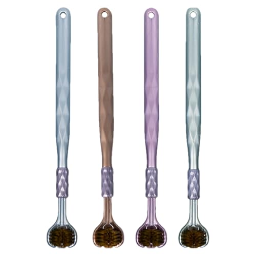 Sfroto de cerdas - Ripusti para limpieza de triple acción, mango no deslizante | Herramienta de higiene sensorial, masajeador de goma suave, accesorio para el cuidado bucal cómodo