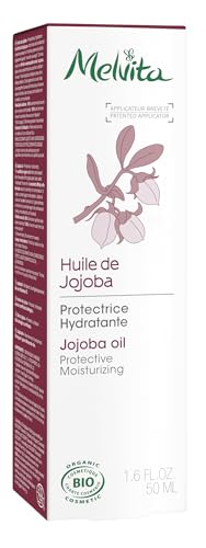 Melvita - Huile de Jojoba - Huiles De Beauté - Hydratation et Nutrition Intenses, Soin pour Peau Sèche et Cheveux Abîmés - Riche en Oméga 9 - Flacon de 50 ml
