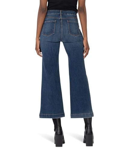 KUT from the Kloth Women's Meg High Rise Wide Leg W Patch Pockets Reg Hem2